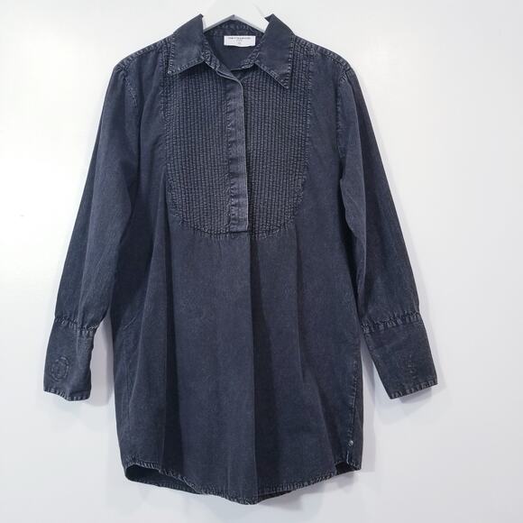 One Teaspoon Dresses & Skirts - One Teaspoon Stand By Black Chambray Pintuck Shirt Dress